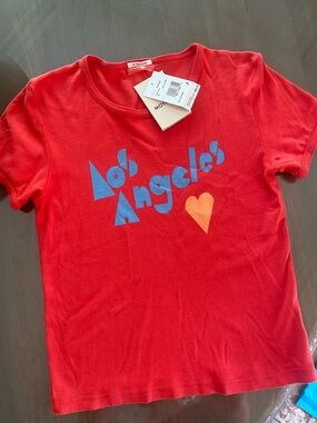 Red 'Los Angeles' Graphic Tee - MOTF Brand mother